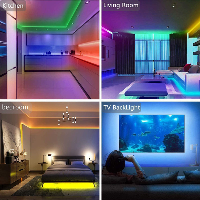 LED Strip Lights Lamp 5050 RGB Flexible Tape Diode