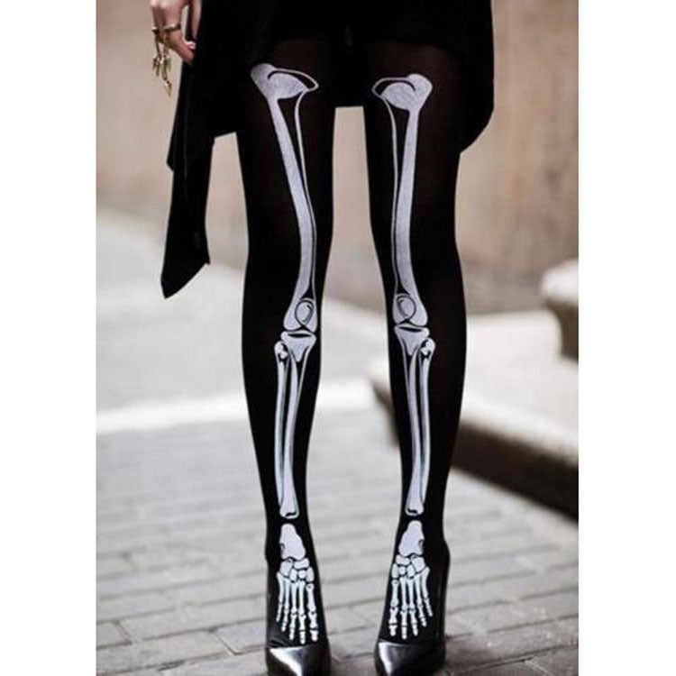 Halloween Prom Party Skull Stockings