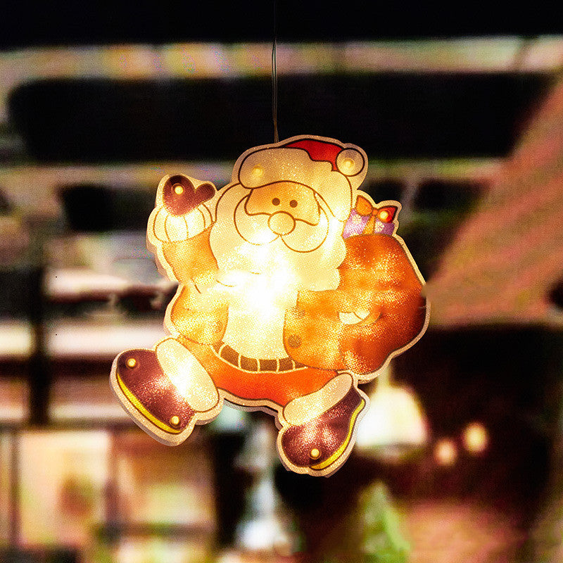 Santa Claus Led Suction Cup Window Hanging Lights