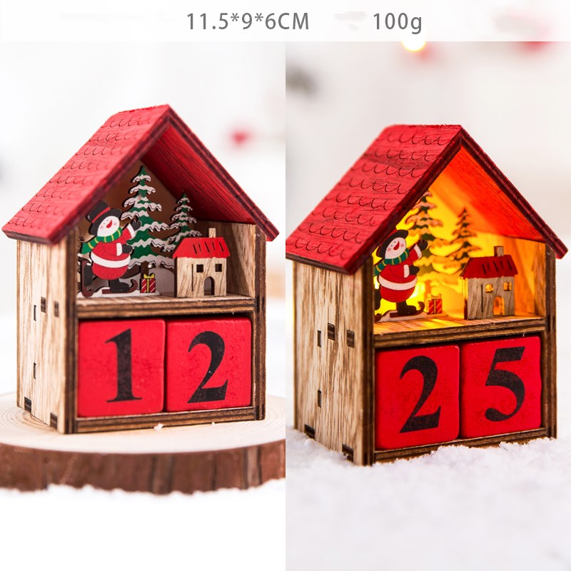 Christmas gift calendar scene decoration toys