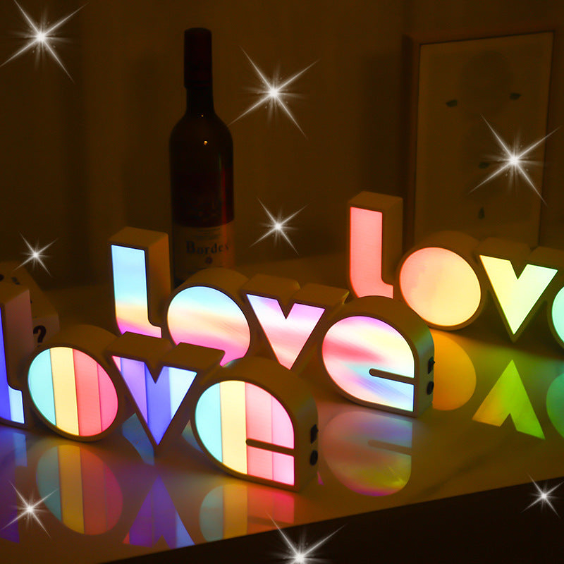 Valentines Day Decor LED LOVE Light Valentines Day Gift