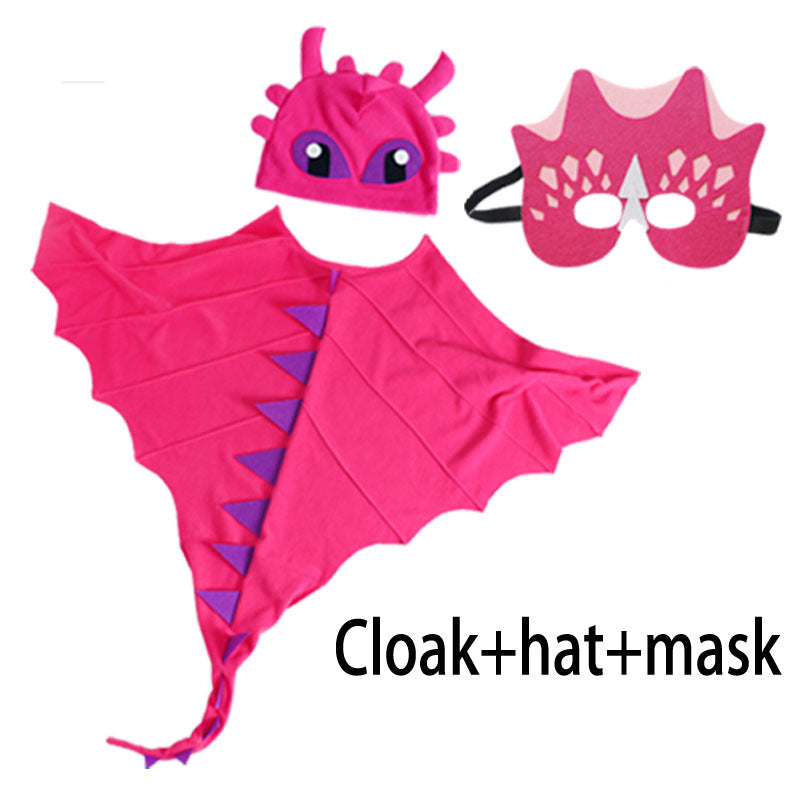 Children's Dinosaur Performance Cape Hat Halloween