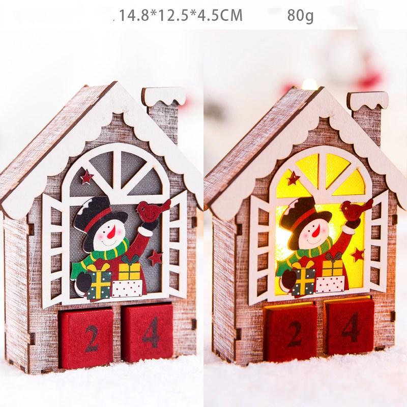 Christmas gift calendar scene decoration toys