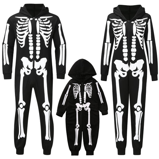 European And American Halloween Printed One-piece Family Wear