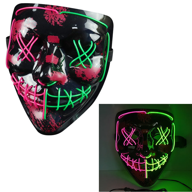 EL Halloween Colorful Mask Dance Equipment