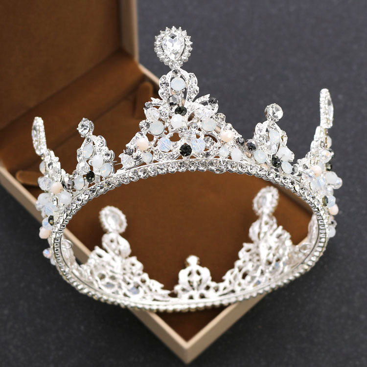 Bride rounded crown princess pearl diamond wedding ornaments