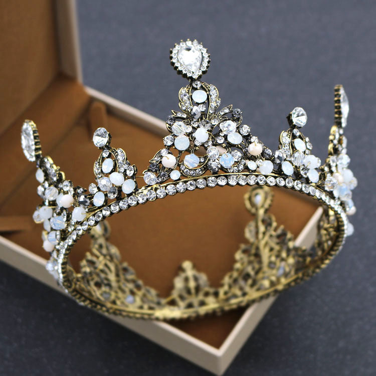 Bride rounded crown princess pearl diamond wedding ornaments