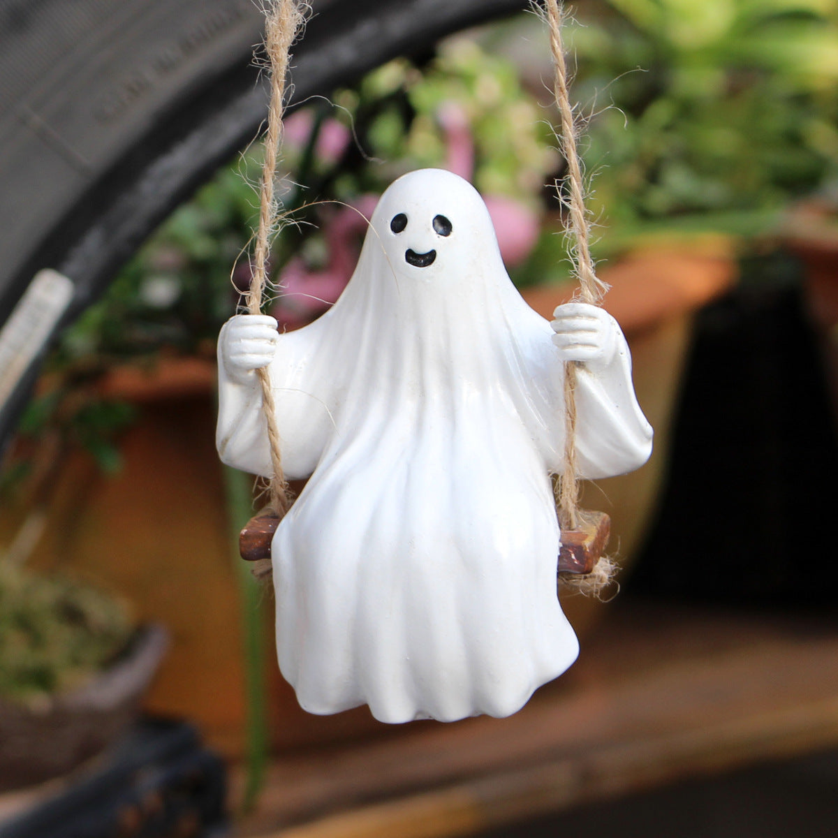 Halloween To Swing Ghost Pendant Ornament Props