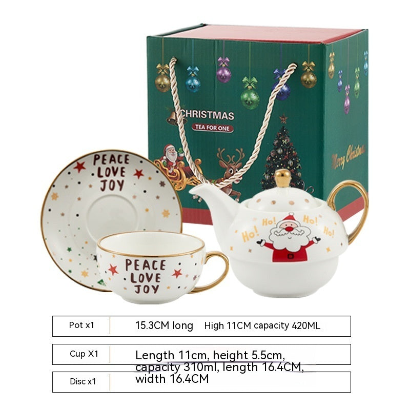 Ins Christmas Ceramic Cup Dish Kitchen Gadgets