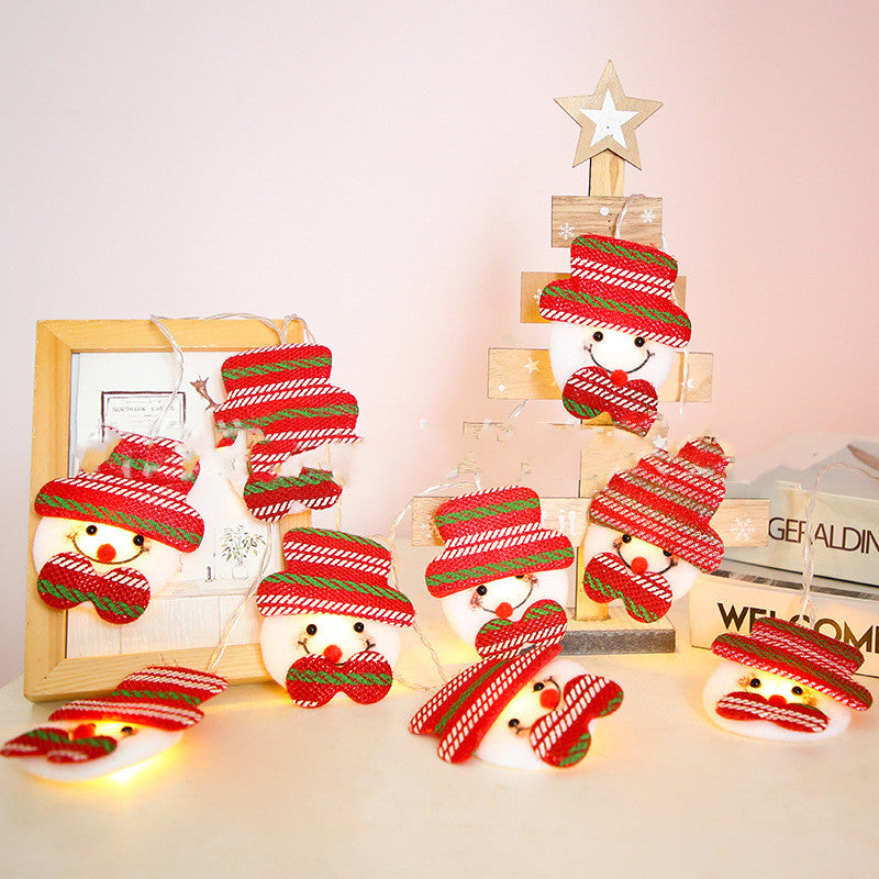 Santa Claus String Lights Christmas Tree Snowman Decoration Lights