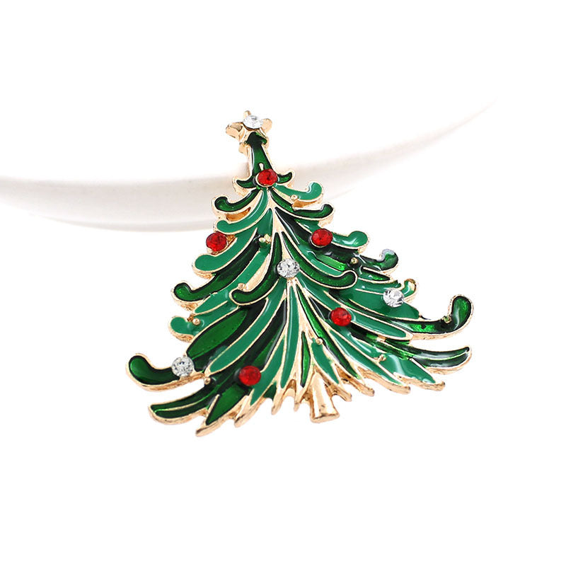 Christmas Tree Brooch Pin Women Girls Jewelry