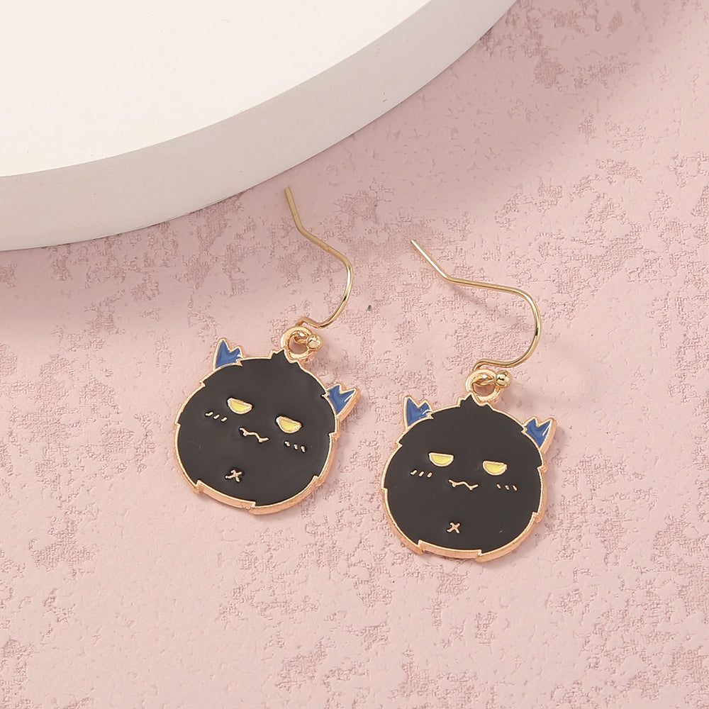 Simple Geometric Personality Halloween Earrings