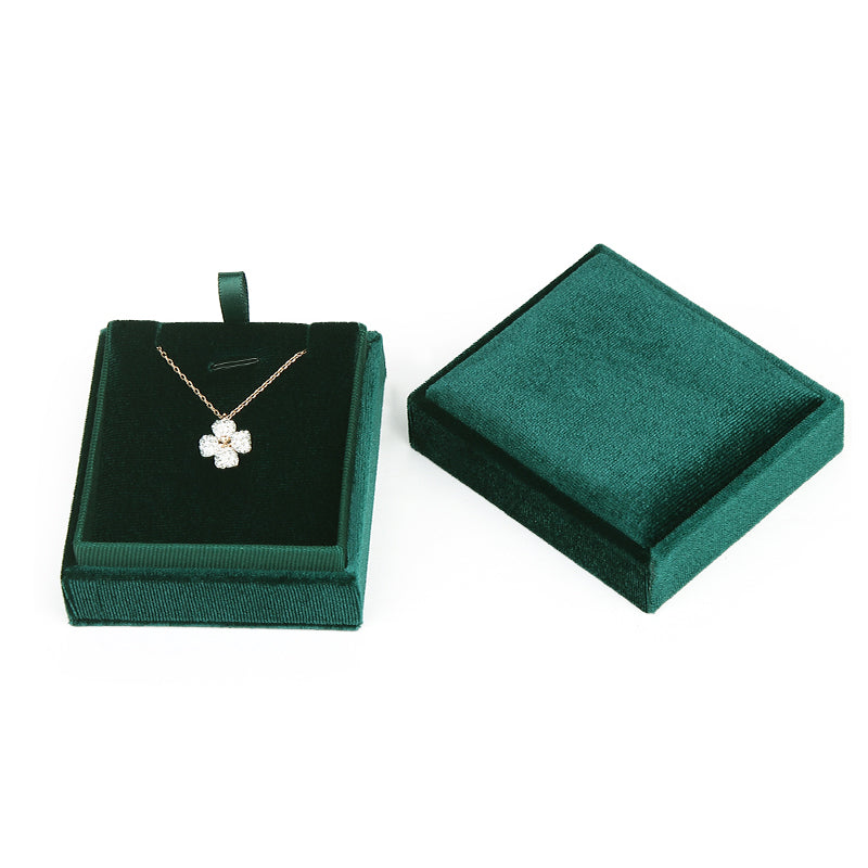 High Grade Ribbon Flannelette Jewelry Gift Box