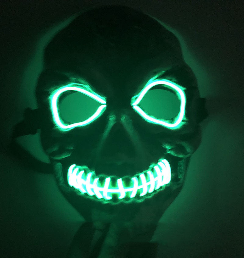 Skull Two-color Glowing Mask Halloween