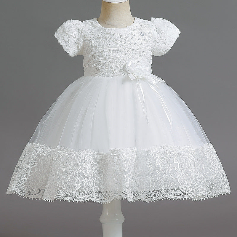 Girl's 1st Birthday Puffy Princess Dress