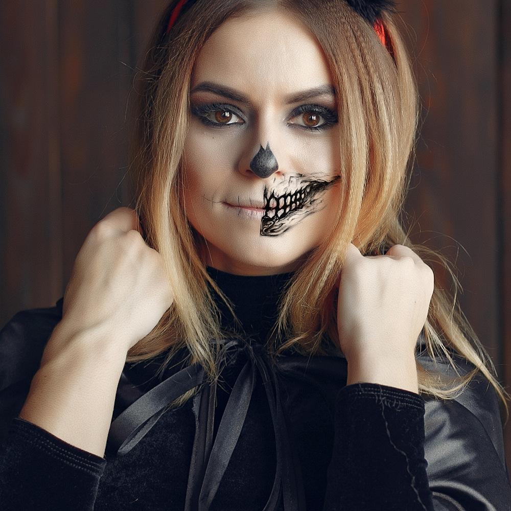 Halloween Mouth Teeth Tattoo Stickers Waterproof