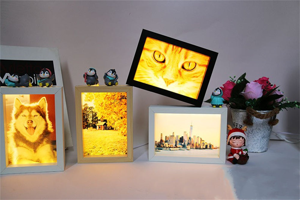 Creative Birthday Gift DIY Photo Frame Lamp Customized Nightlight