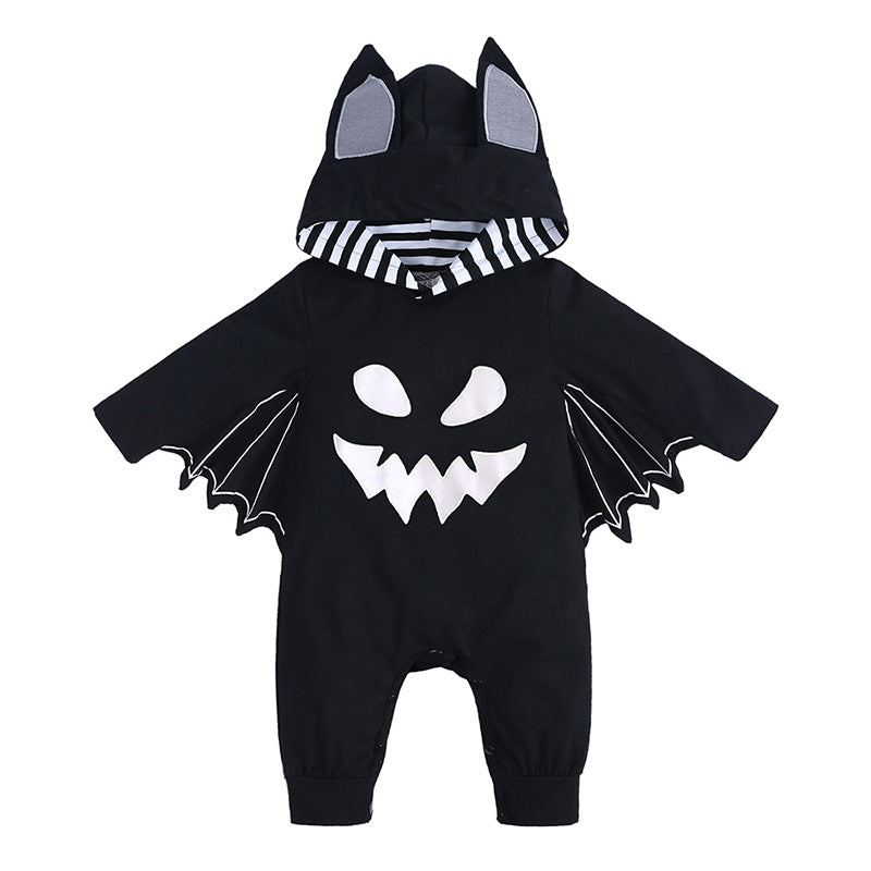 Baby Autumn Clothing Halloween Baby Batwing Sleeve Jumpsuit Newborn Western Style Rompers