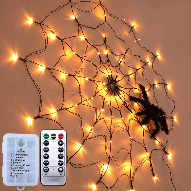 Halloween Net Mesh Atmosphere Lamp Outdoor Indoor Party Decor Led Light