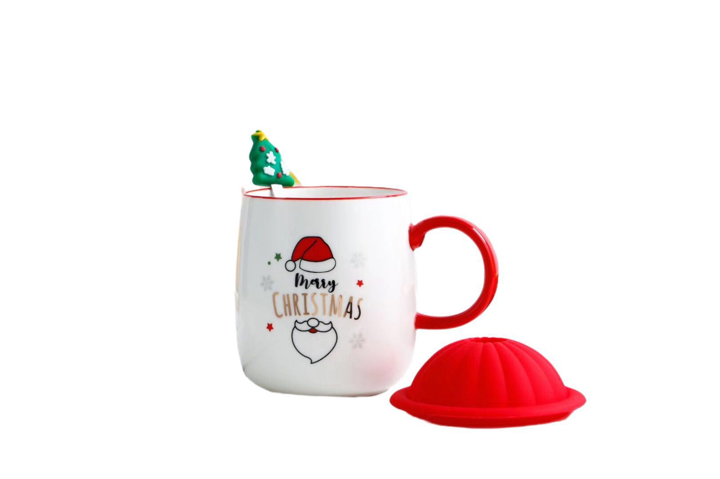 Cute Ceramic Cup Christmas Gift Net Red