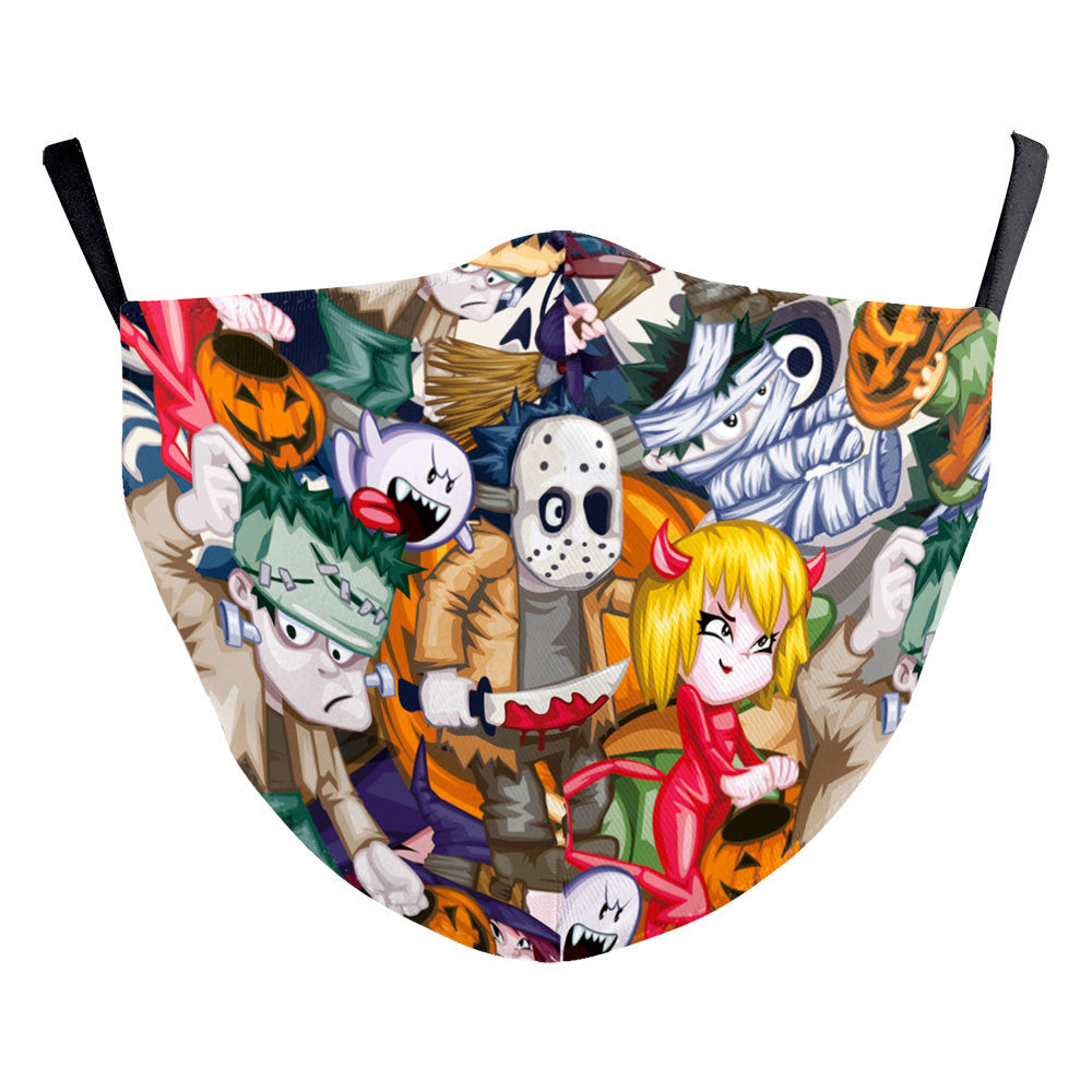 Halloween digital printing adult mask