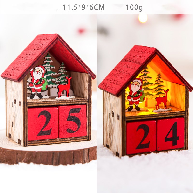 Christmas gift calendar scene decoration toys