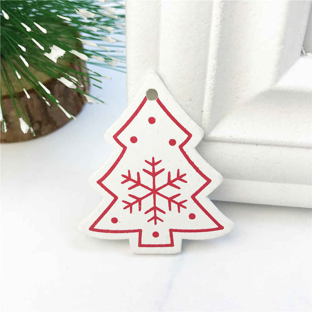 DIY Ornaments Wooden Christmas Gift Pendants