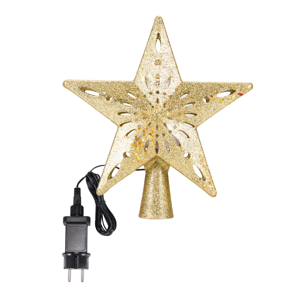 Christmas Tree Top Light Star Snowflake Shape LED Laser Projector