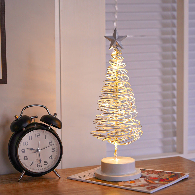 LED Christmas Tree Spiral Light Table Ornament