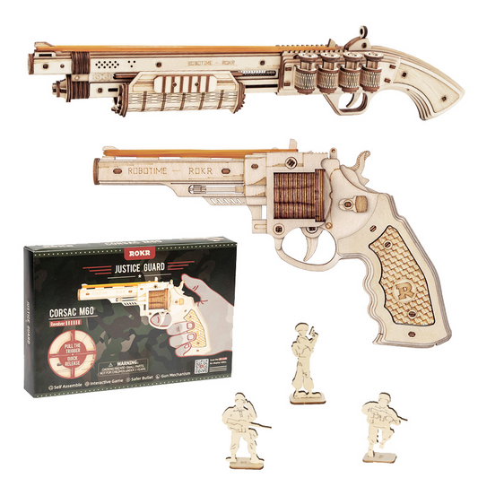 Robotime Gun Blocks Model Buliding Kit Toys For Kids Boys Birthday Gift