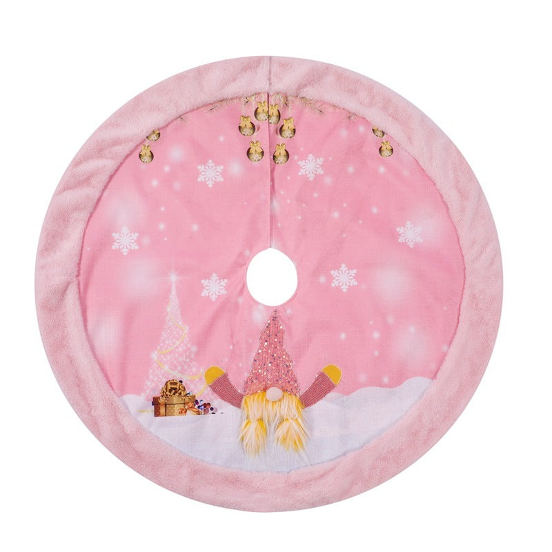 Cross-border New Christmas Tree Skirt With Light Decorations