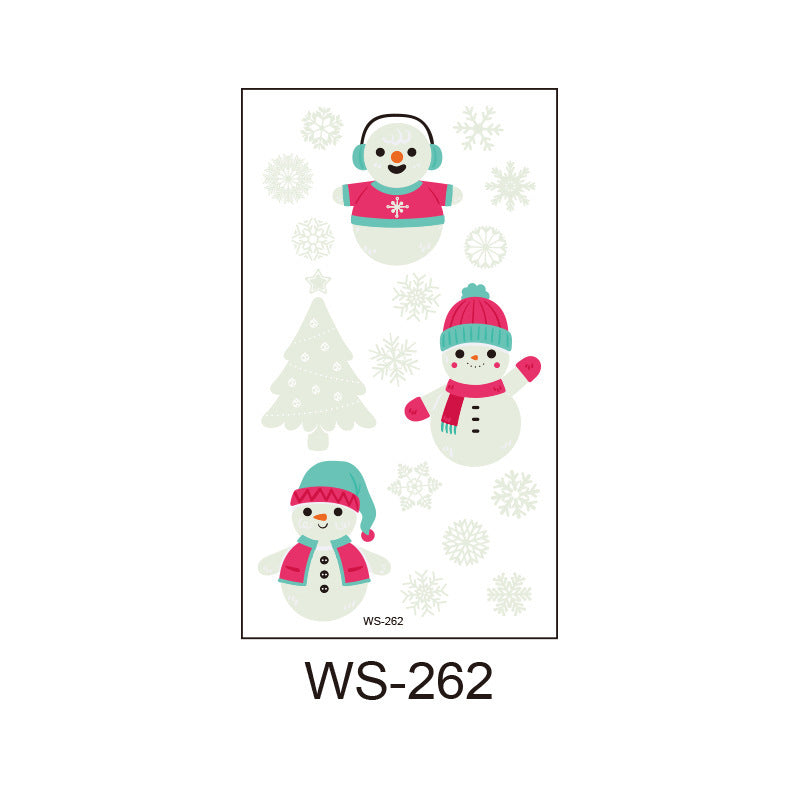 Merry Christmas Santa Claus Luminous Tattoo Sticker