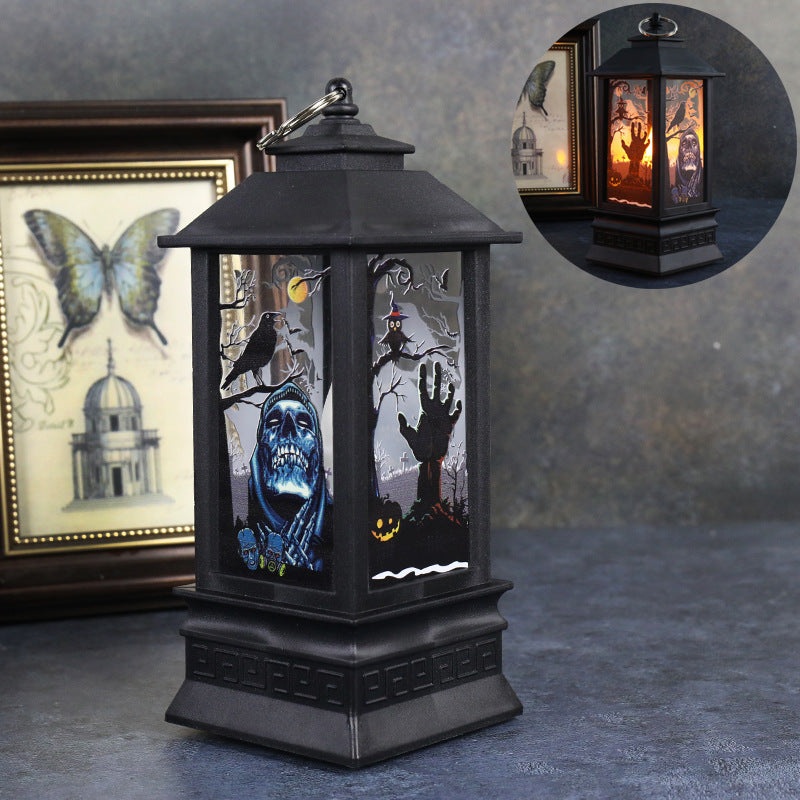 Creative Halloween Simulation Flame Lamp Ornaments