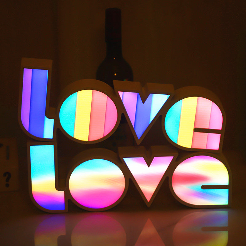 Valentines Day Decor LED LOVE Light Valentines Day Gift