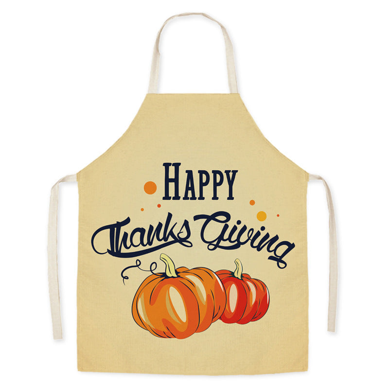 Thanksgiving Apron Turkey Pumpkin Creative Kitchen