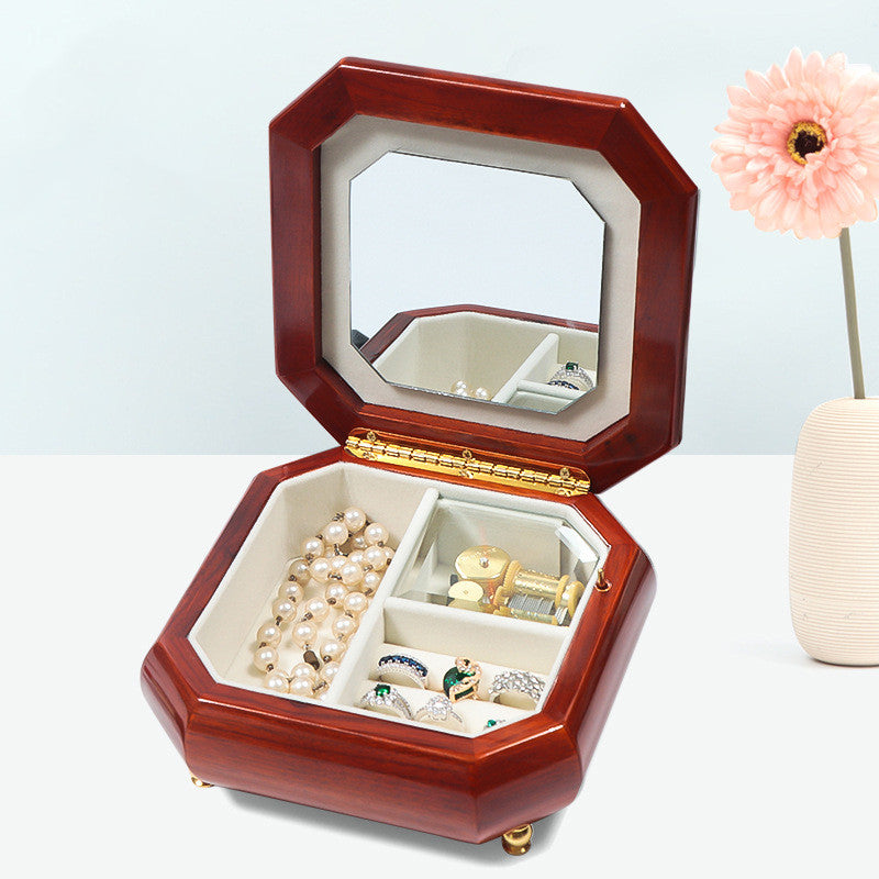 Art Nouveau Music Wooden Jewelry Box Gift