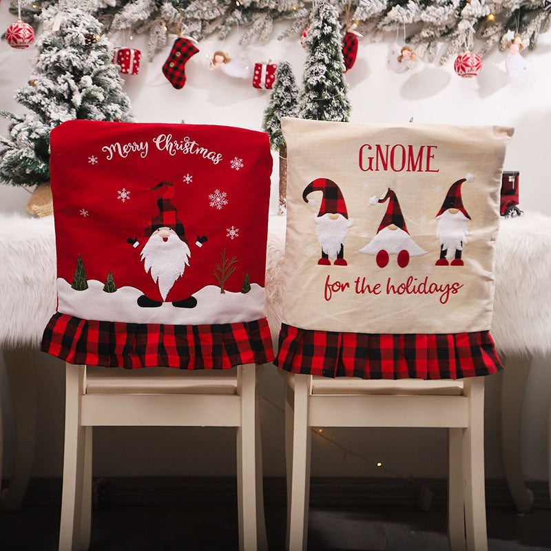 Cross-border Christmas Decorations Plaid Cloth