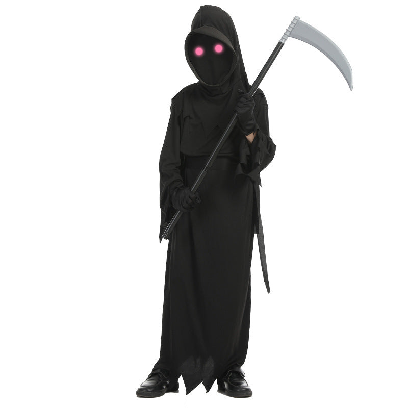 Halloween Horror Red Eye Death Costume Sickle Ghost