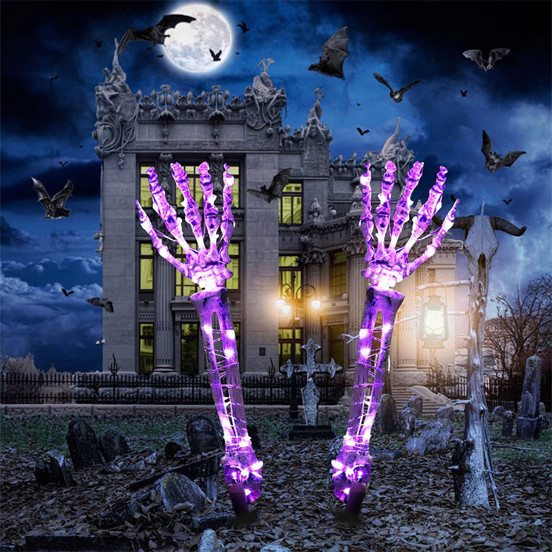 Halloween LED Light Up Skeleton Arm Hand Halloween