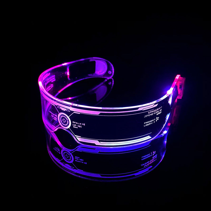 LED Luminous Glasses Party Bar Disco Punk Glasses