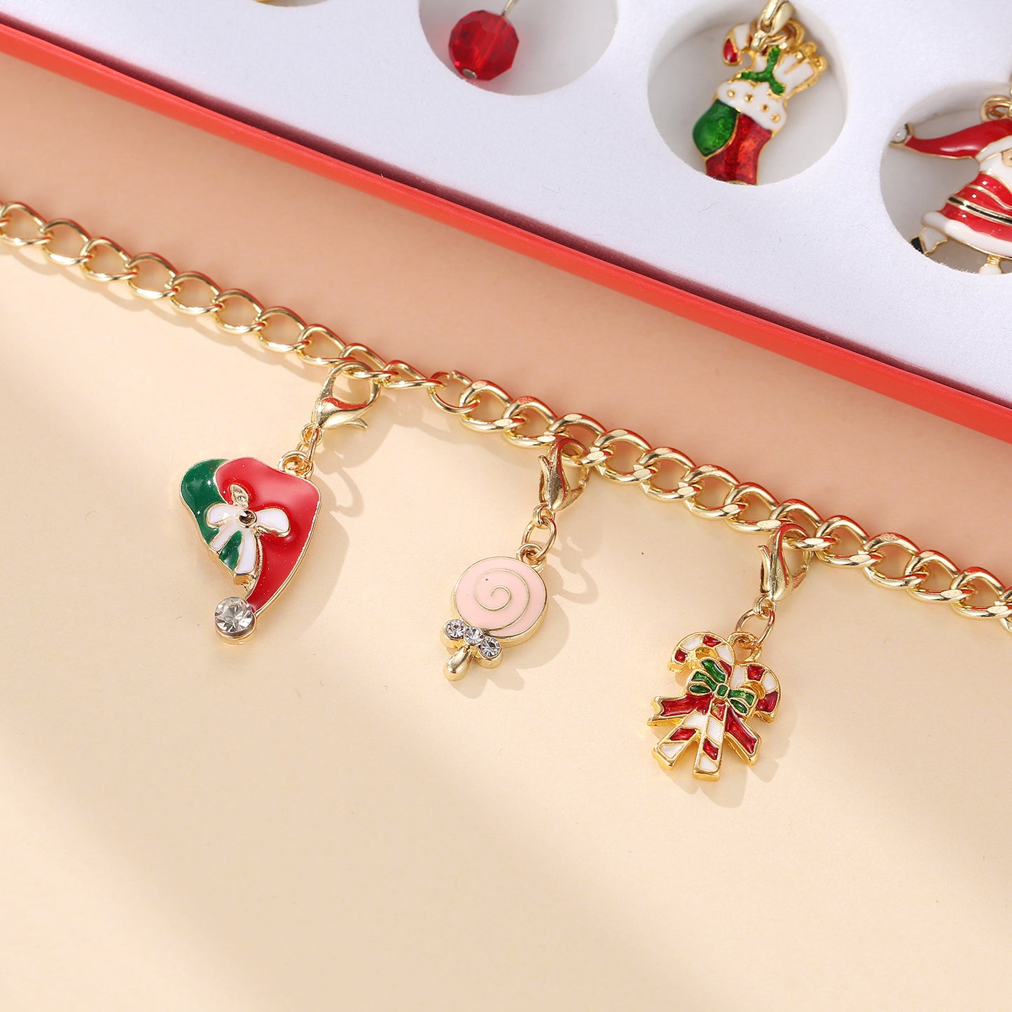Christmas Advent Calendar Christmas Themed DIY Charm Jewelry