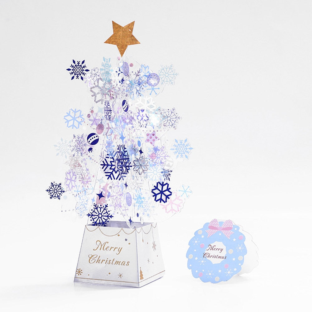 Christmas Tree Pop-Up Card 3D Card Christmas Greeting Card
