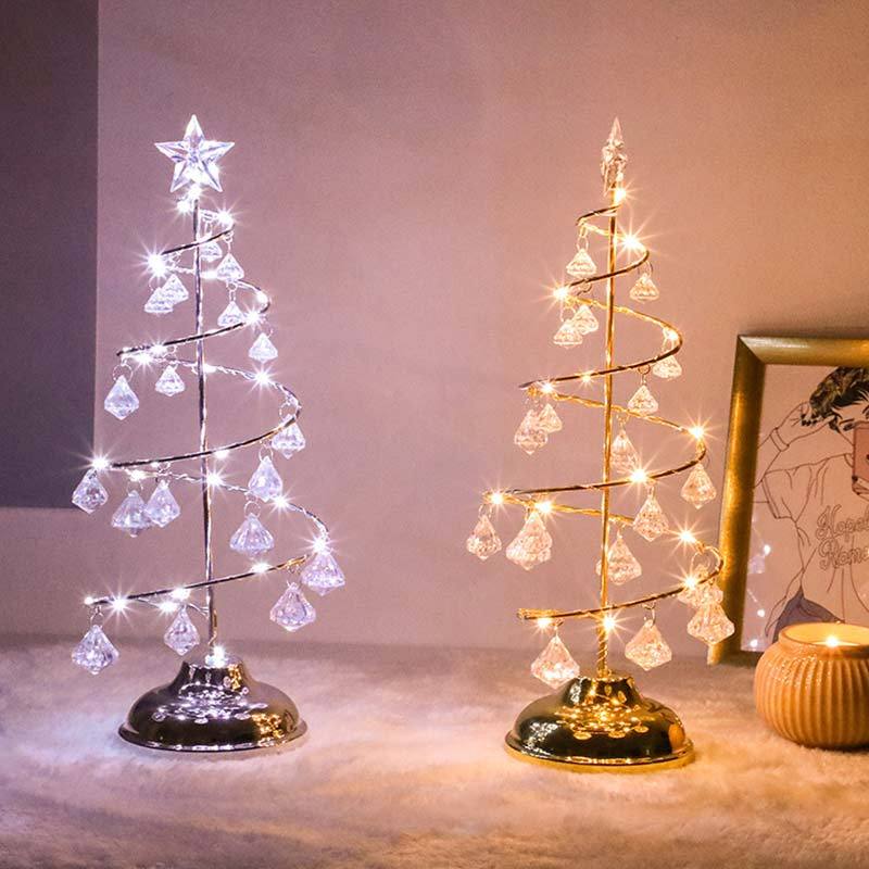 Crystal Christmas Tree Led Lights Indoor Decoration Fairy Lights