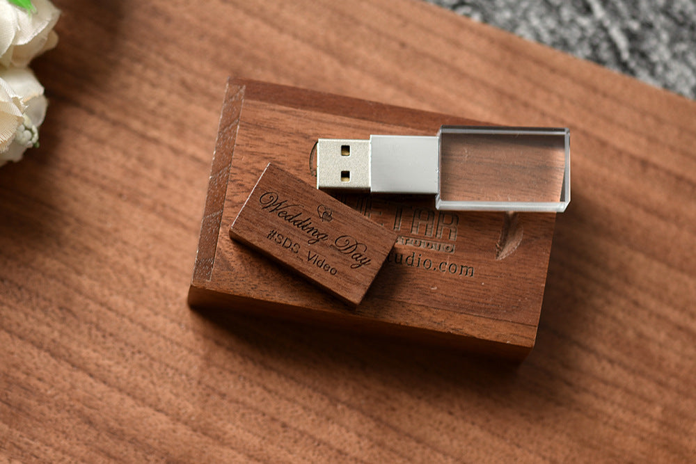 Creative Wedding Photography Gift Crystal USB Disk