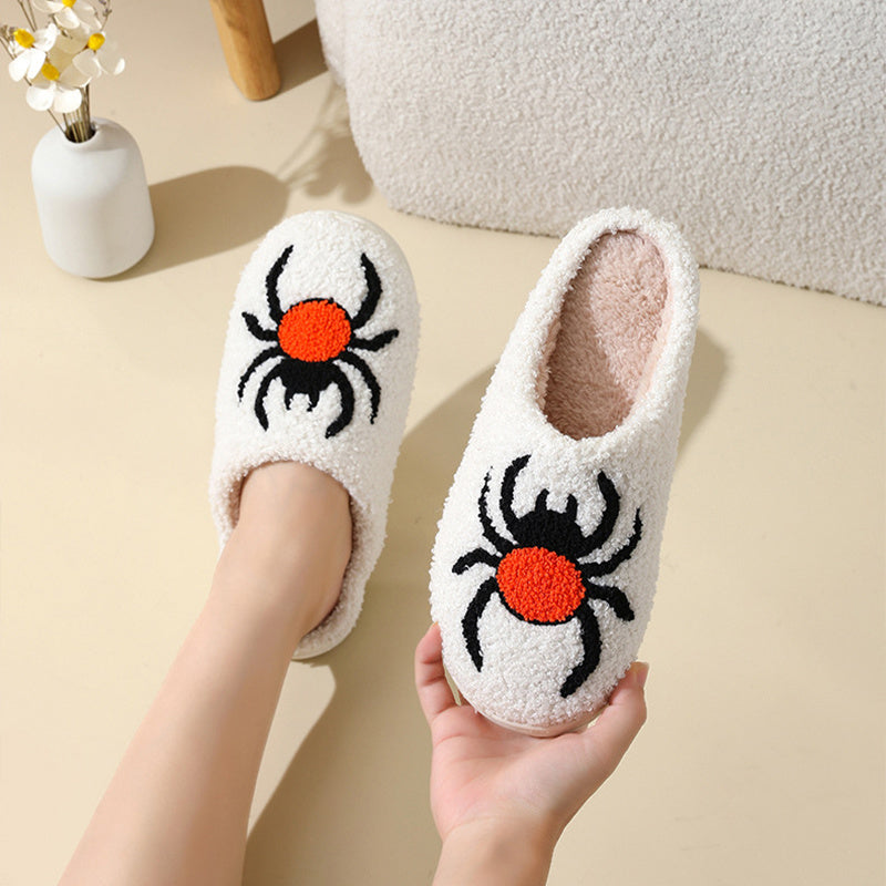 Halloween Spider Witch-hat Slippers Home Indoor Non-slip Slippers