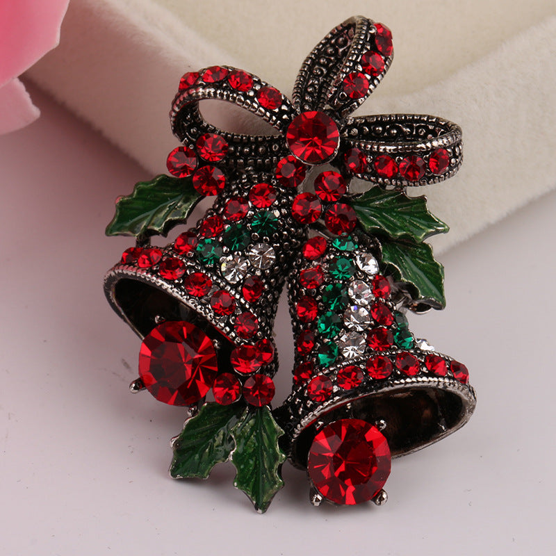 Christmas suit pin brooch