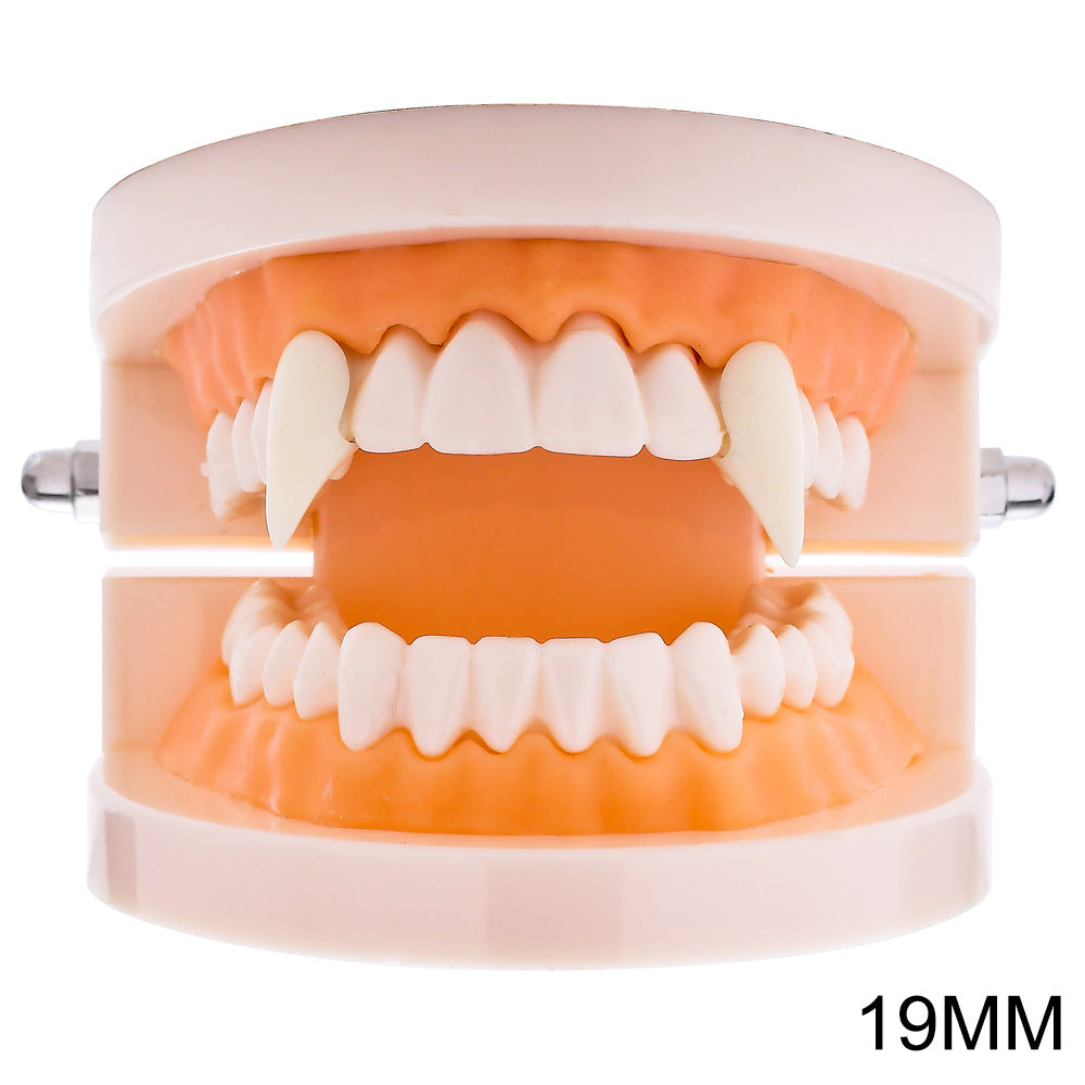 Halloween Dentures Vampire Fangs Zombie Teeth White Tiger Braces COSPLAY Masquerade Party Props