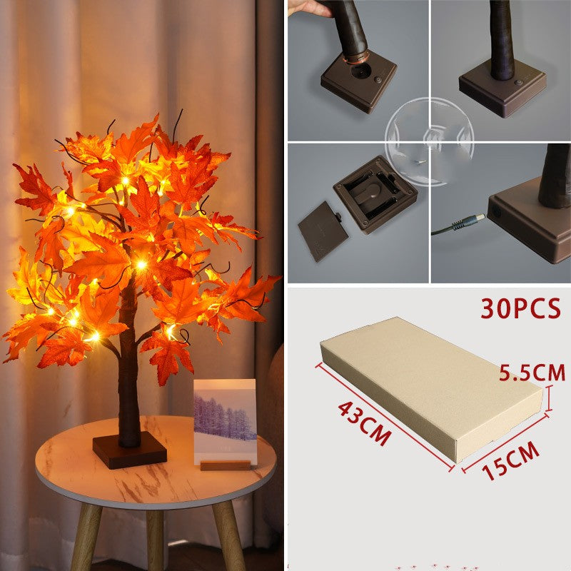 Led Thanksgiving Day Activities Maple Home Decorative Lights