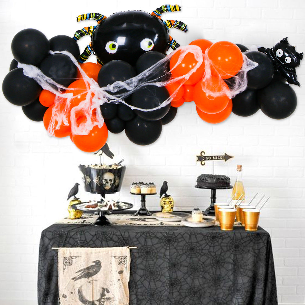 Halloween Pumpkin Theme Balloon Chain Party Decoration