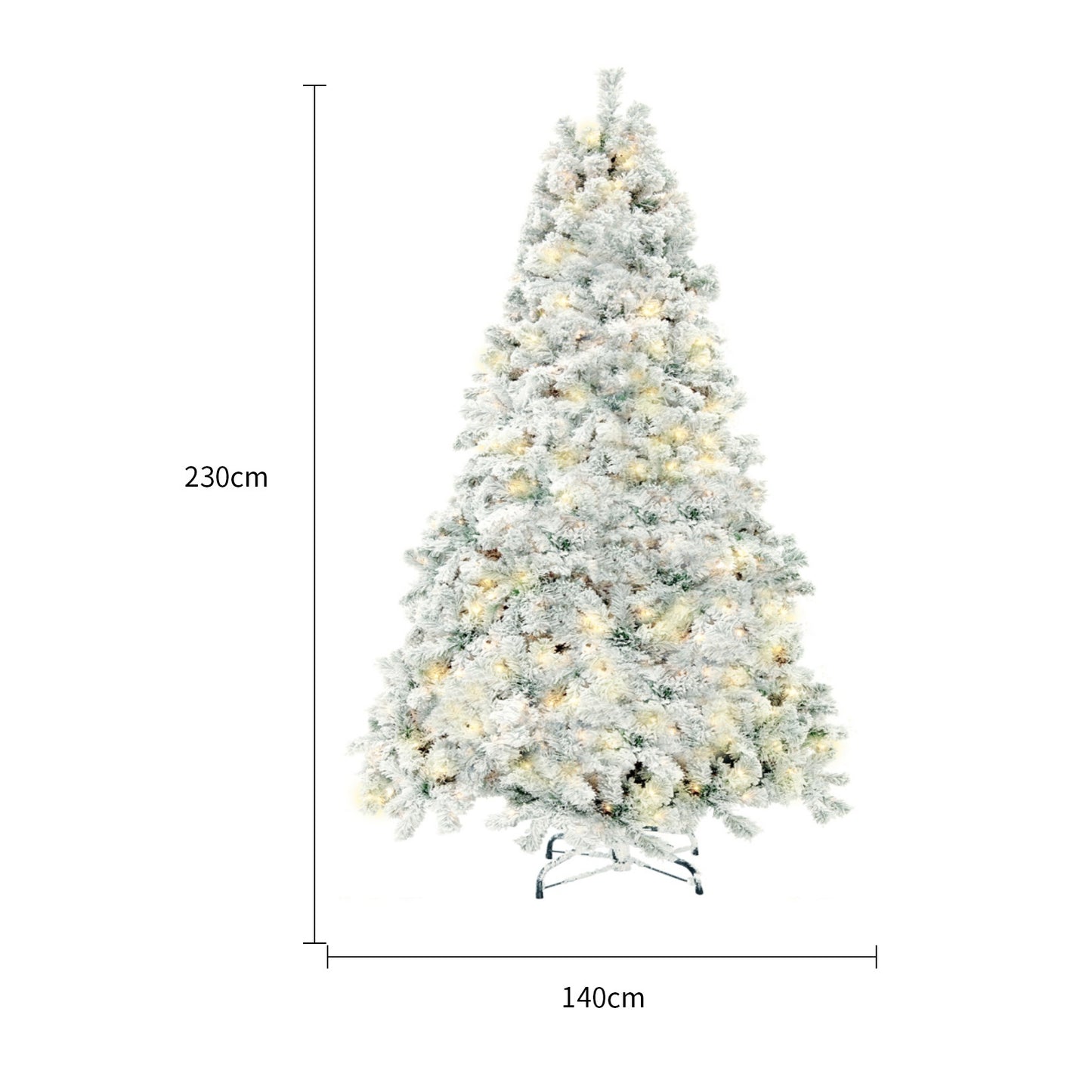 Christmas Tree PVC Artificial Snow Christmas Tree Mall Window